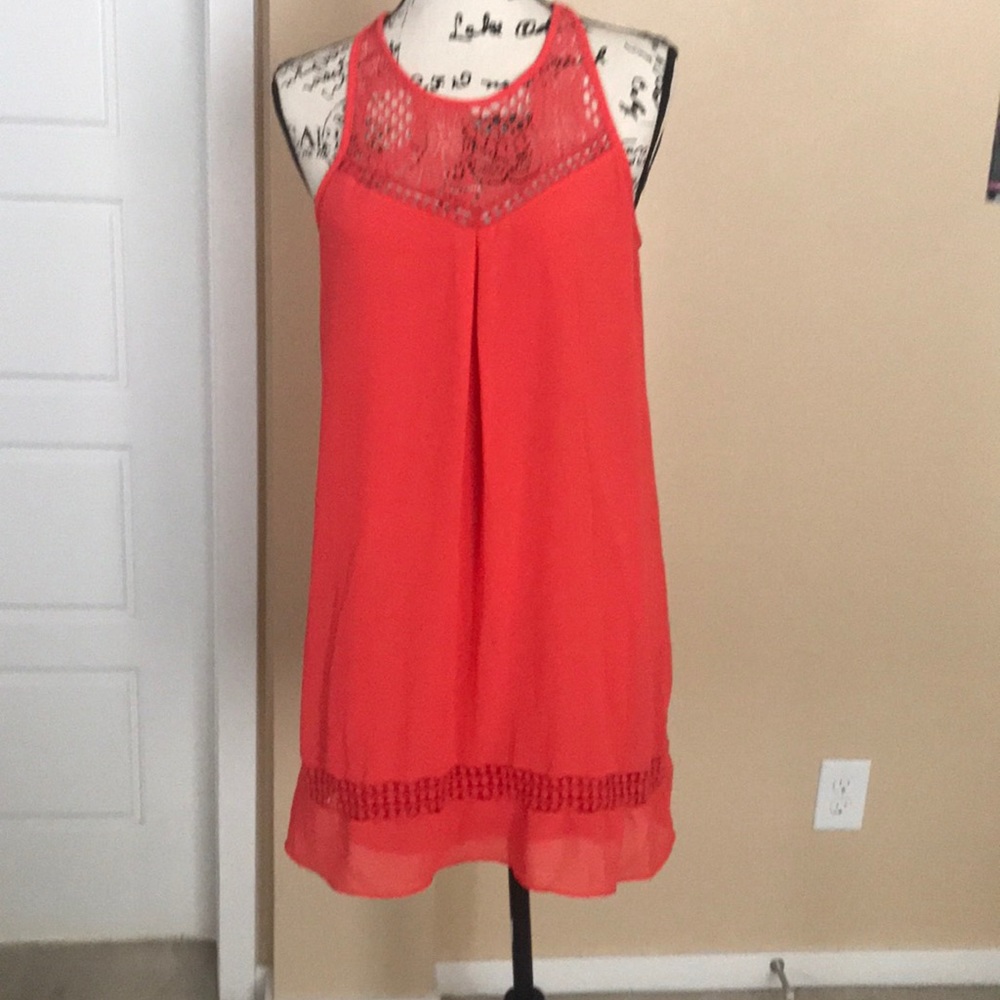 Coral summer dress